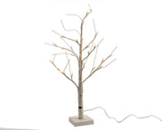 ALBERO DI BETULLA 160 LED NATALIZIO 240CM BIANCO
