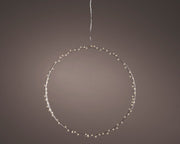 Cornice luminosa 80 LED, diametro 45 cm, luce bianco caldo.