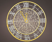 Orologio LED in metallo D 150 cm nero Peraga Christmas