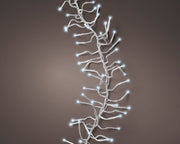 LUCI NATALE GHIRLANDA 768LED BIANCO FREDDO 8 GIOCHI DI LUCE