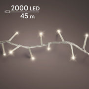 Filo LED compact 2000 luci lunghezza 4500 cm bianco caldo Peraga Christmas