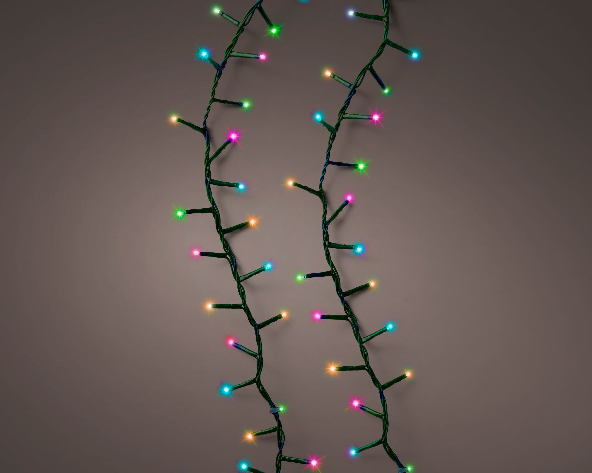 LUCI DI NATALE 500 LED 1100CM MULTICOLOR 8 GIOCHI DI LUCE