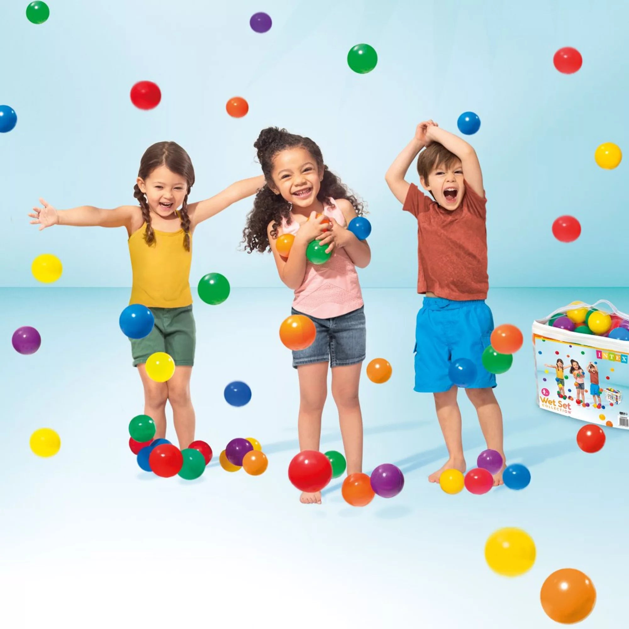 Intex Set 100 Fun Ballz D8cm Mehrfarbige Bälle