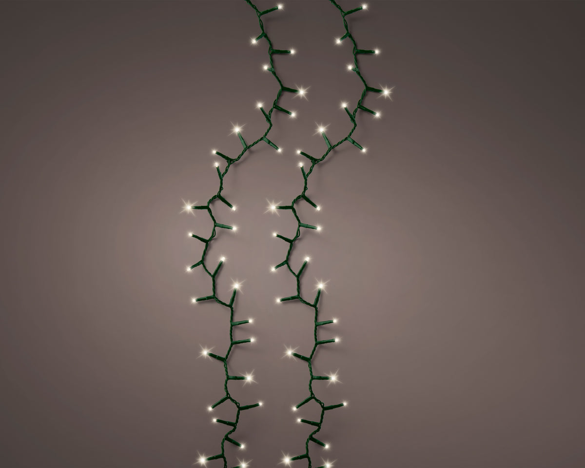 Filo LED compact a batteria lunghezza 1200 cm verde/bianco caldo Peraga Christmas