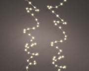 Filo micro LED extra denso 756 luci lunghezza 1200 cm argento/bianco caldo Peraga Christmas