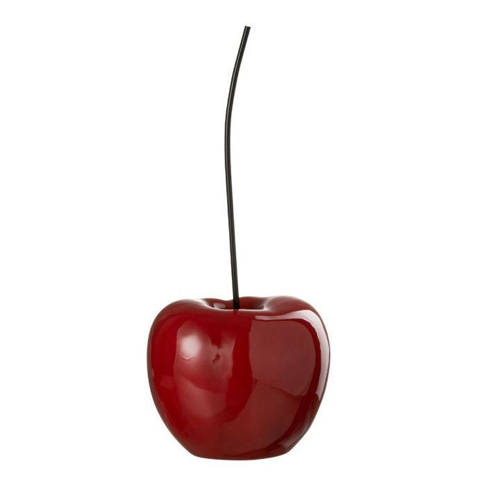 Ciliegia decorativa in resina 24X21X56cm Rosso