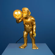 LAMPADA DA TAVOLO SCIMMIA DIVER DAN ORO
