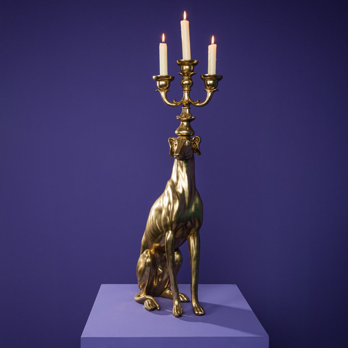 CANDELIERE GREGORY LEVRIERO 26X17X75 ORO