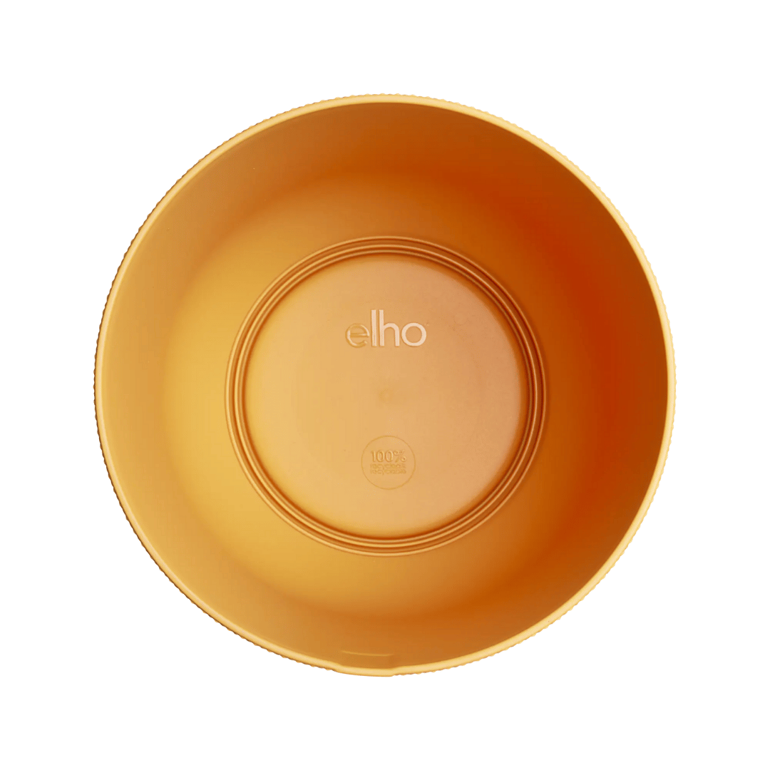 VASO JAZZ ROUND 35CM GIALLO AMBRA