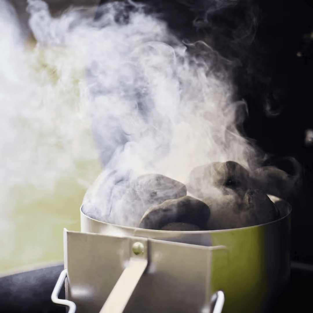 BRICCHETTI DI GUSCIO DI NOCE DI COCCO - COCONUT SHELL BRIQUETTE