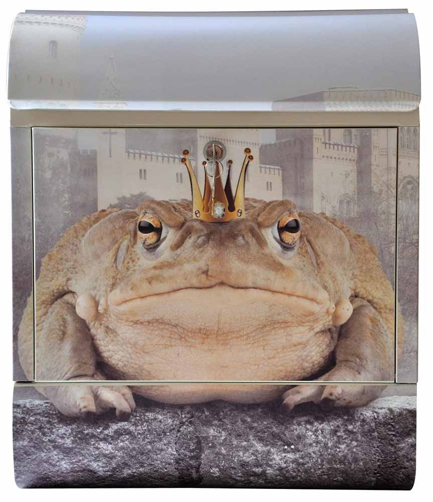 CASSETTA DELLA POSTA SONORA DECORATA RANA 45X38X12 CM