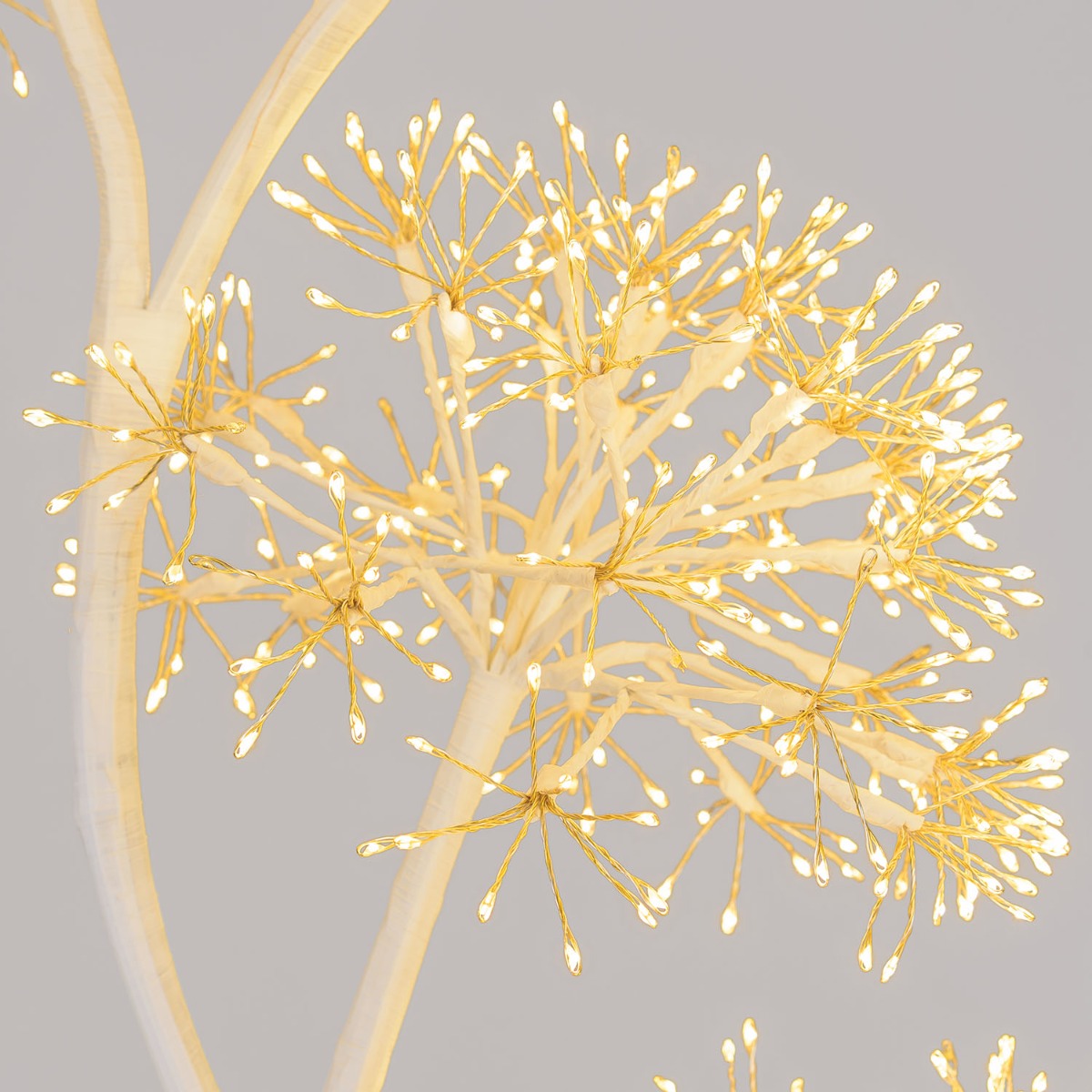 ALBERO RAMO BIANCO CON 5 SFERE H120CM MICROLED