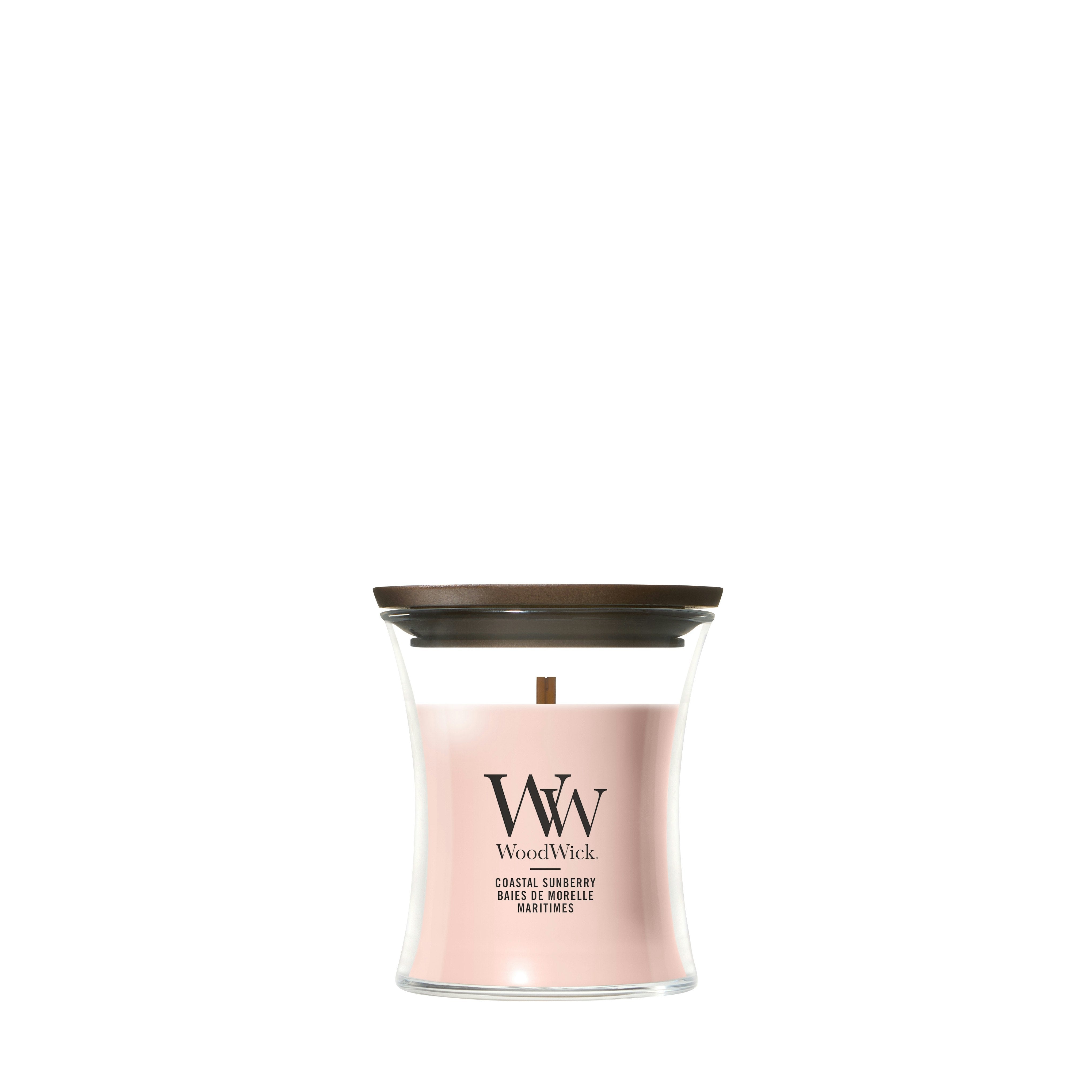 Candela Coastal Sunberry clessidra 85g Rosa WoodWick