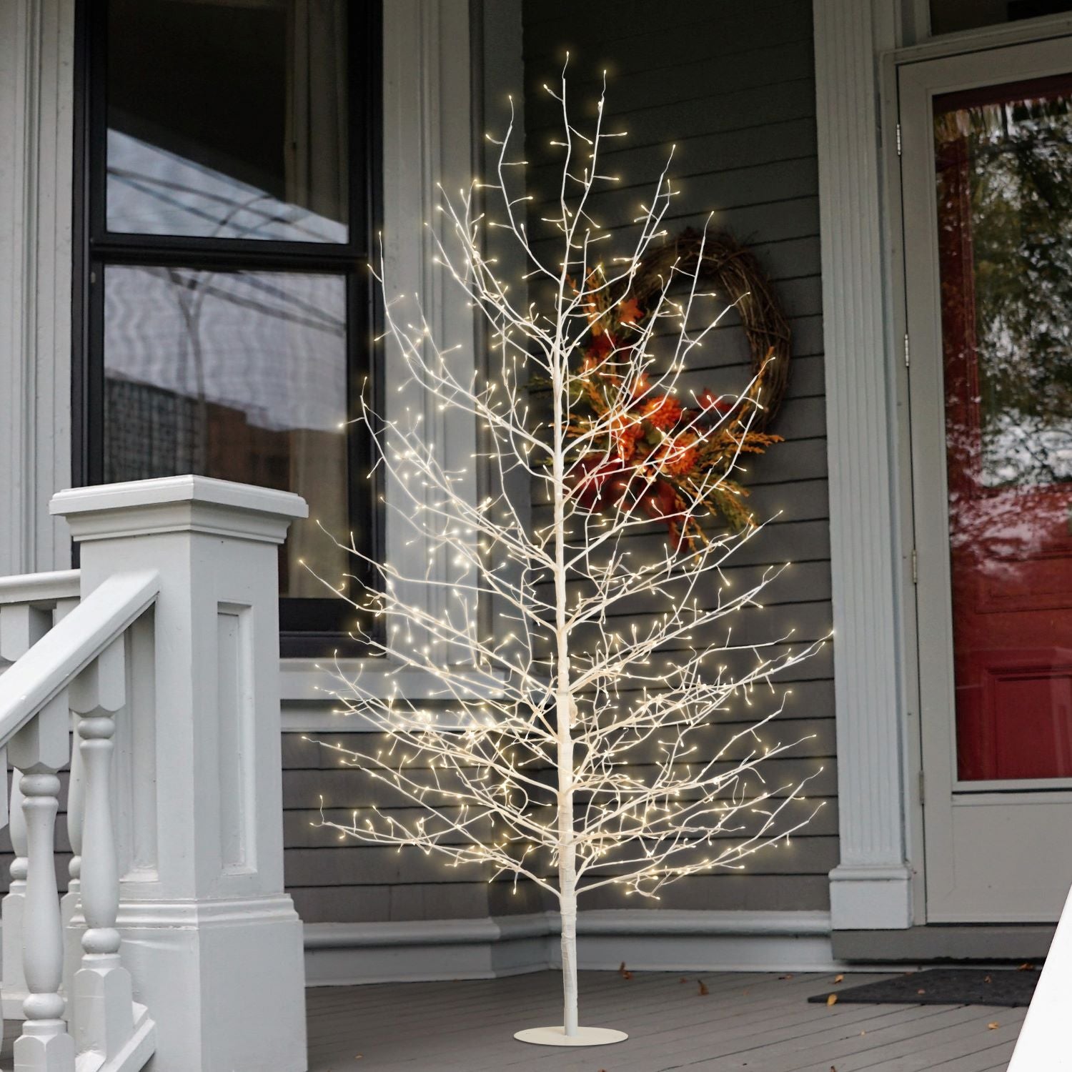 ALBERO RAMO TIGLIO BIANCO H170CM 784 MICROLED BIANCO CALDO