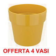OFFERTA 4 VASO B.FOR ORIGINAL ROUND 16CM GIALLO OCRA