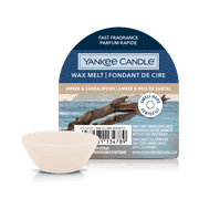 Cera da Fondere Amber & Sandalwood 5.6cm x 1.5cm 22g Marrone Yankee Candle