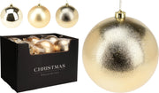 pallina di natale Opaca Natalizia Oro 14cm modello assortito