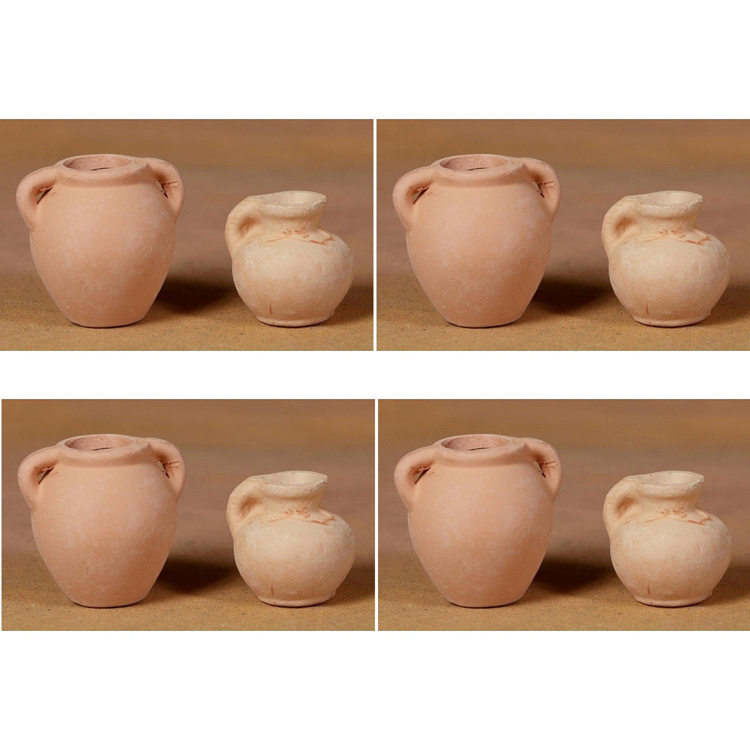 OFFERTA 4 ANFORE COLOR TERRACOTTA CM. 3,5