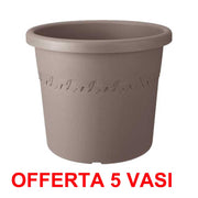 OFFERTA 5 VASO ALGARVE CILINDRO WHEELS 48CM TERRA
