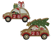CALENDARIO AVVENTO AUTO H13,5CM MODELLO ASSORTITO