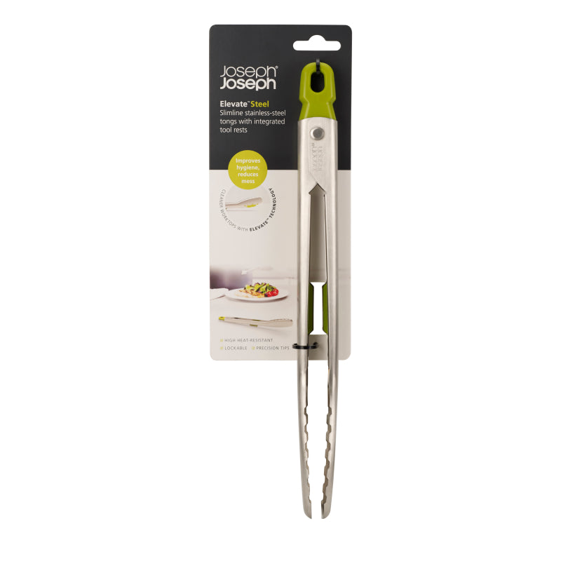 PINZE DA CUCINA SOTTILI CON SUPPORTO ELEVATE VERDE