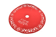 COPRIBASE ROSSO CON SCRITTA BUON NATALE PER ALBERO DI NATALE D.80CM