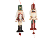Pendente schiaccianoci in legno FSC 4 x 2,5 x 12,5 cm colori modello assortito Peraga Christmas
