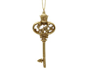 Pendente chiave in polyresin 5,3 x 2,2 x 13,4 cm oro Peraga Christmas