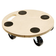 SOTTOVASO CON RUOTE IN LEGNO MULTISTRATO 38CM