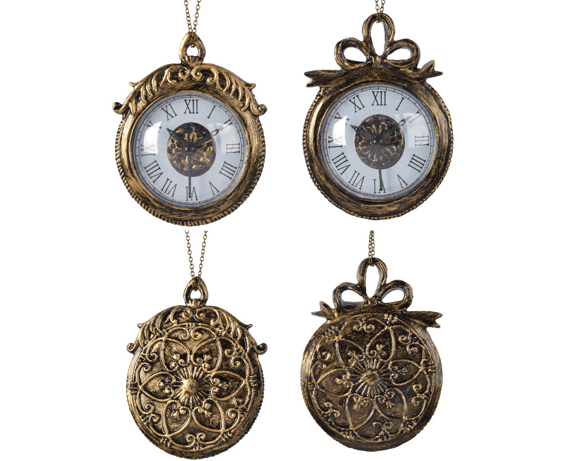 1 DECORAZIONE APPENDIBILE OROLOGIO 13CM MODELLO ASSORTITO