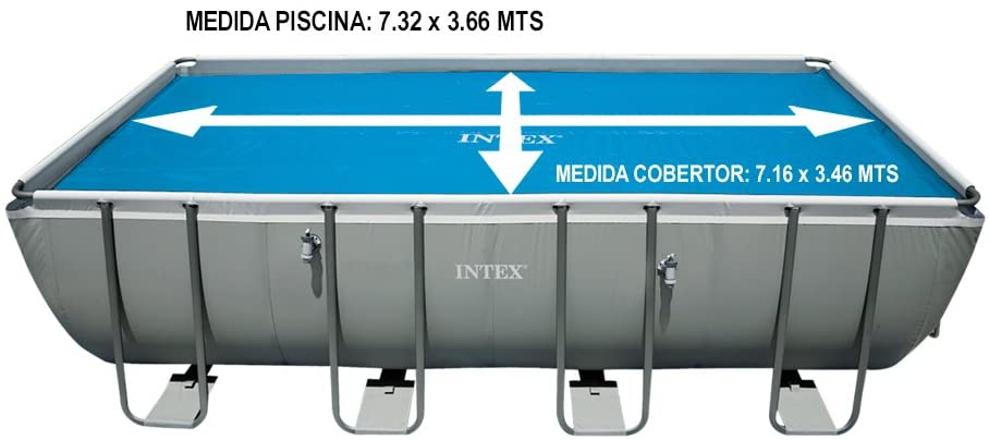 TELO COPRI PISCINA TERMICO  PER PISCINE RETTANGOLARI 732X366 CM
