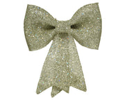 Fiocco decorativo glitter 7 x 31 x 40 cm oro chiaro Peraga Christmas