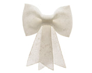 FIOCCO APPENDIBILE 13X14CM CON GLITTER BIANCO