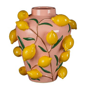 Mica Decorations Vaso Melika in ceramica, H38 x D35 cm, rosa chiaro