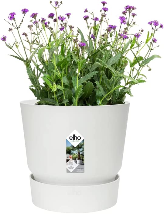 VASO GREENVILLE ROUND 18CM WHITE