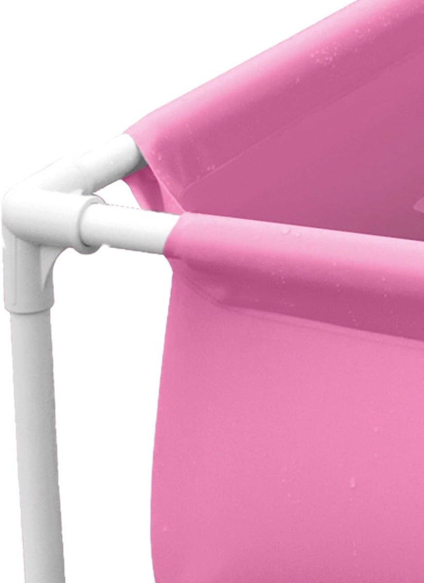 PISCINA MINI FRAME ROSA PER BAMBINI 122X122X30CM