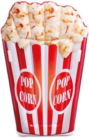 Materassino Gonfiabile Popcorn con Maniglie 178x124 cm Bianco Rosso Intex