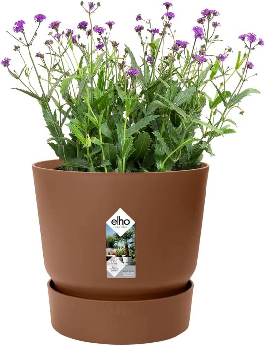 VASO GREENVILLE ROUND 16CM GINGER BROWN