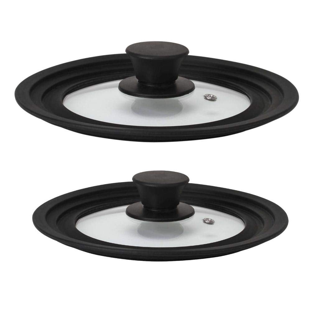 SET 2 COPERCHI UNIVERSALI CULINARIO IN VETRO Ø 16/18/20 CM/ 24/26/28CM