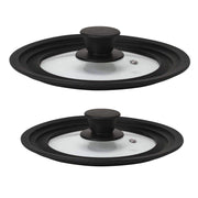 SET 2 COPERCHI UNIVERSALI CULINARIO IN VETRO Ø 16/18/20 CM/ 24/26/28CM