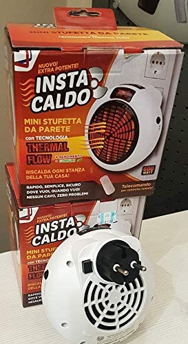 INSTA CALDO MINI STUFETTA DA PARETE CON TELECOMANDO