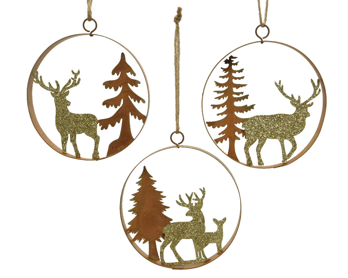 OFFERTA 3 DECORAZIONI DI NATALE APPENDIBILI 13.50CM