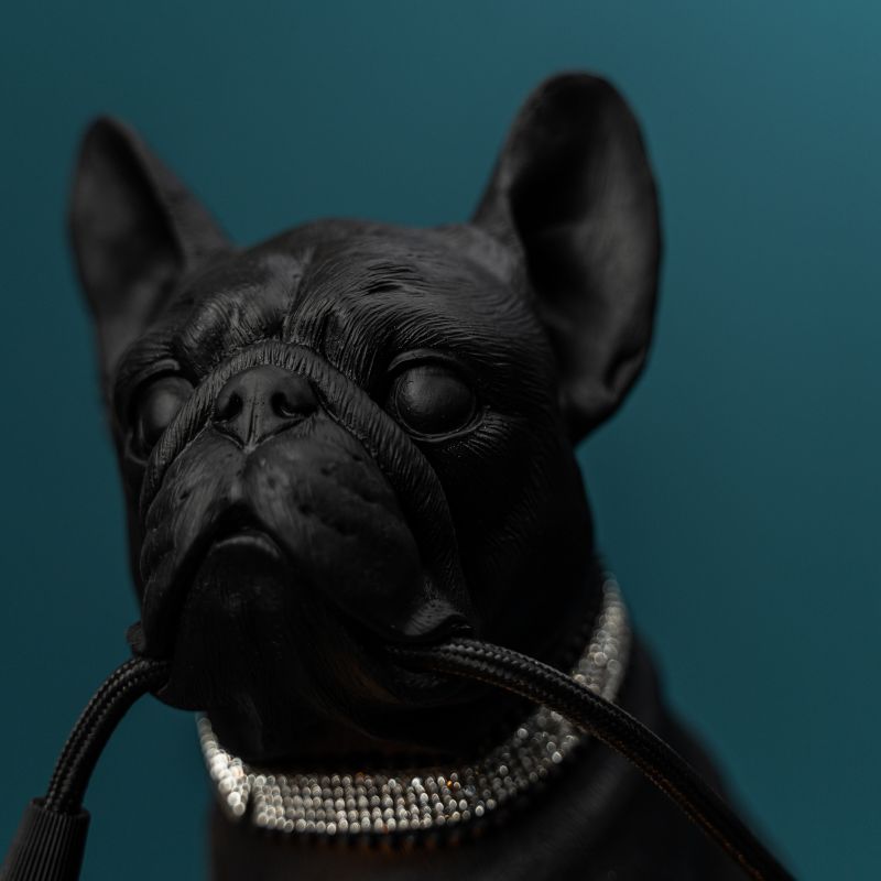 LAMPADA DA TAVOLO CANE FRANCIS NERO