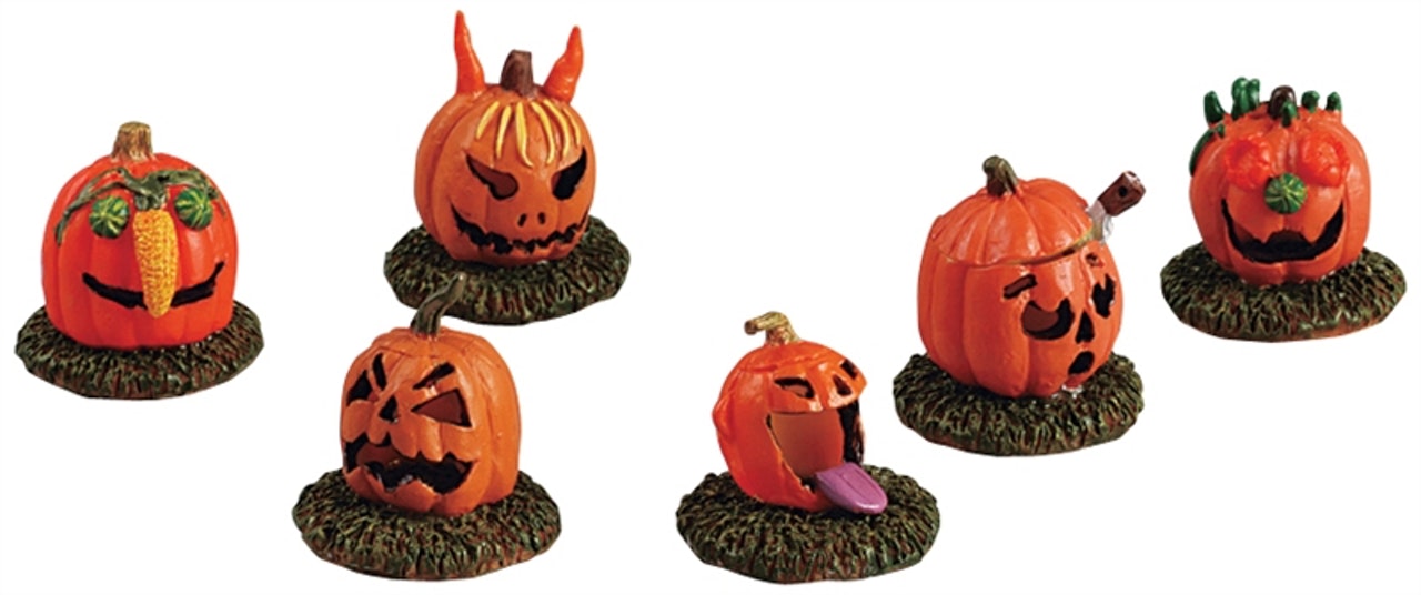 ZUCCHE TERRIFICANTI - PUMPKIN PEOPLE, SET OF 6