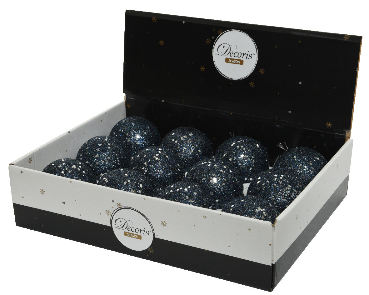 SFERA DA APP GLITTER BLU NOTTE D.8CM