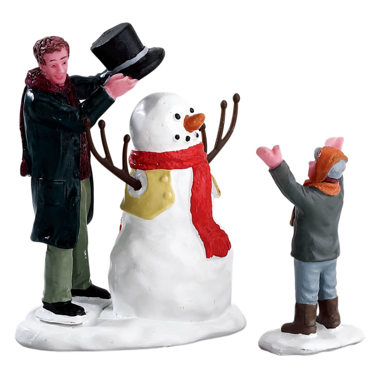 Sharp-Dressed Snowman, Set Of 2 - LEMAX COD 52352