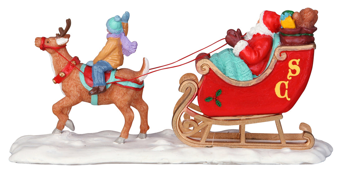 BABBO NATALE CON SLITTA - SANTA'S SLEIGH