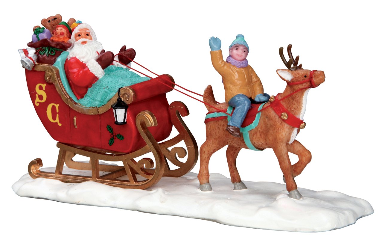 BABBO NATALE CON SLITTA - SANTA'S SLEIGH