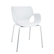 Sedia con braccioli Lennox 57x59x82cm Bianco BIZZOTTO