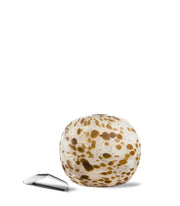 SFERA DECORATIVA GIOVE BIANCA E MARRONE